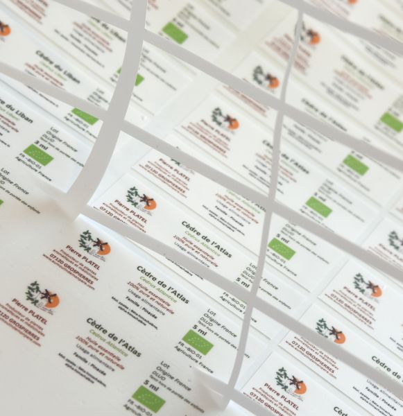 etiquette sticker produit aubenas imprimerie