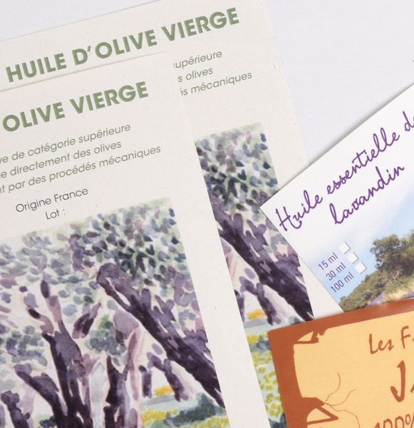 Etiquettes non adhésive